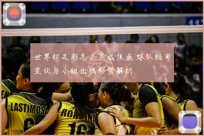 世界杯足彩怎么买成焦点 球队赔率变化与小组出线形势解析